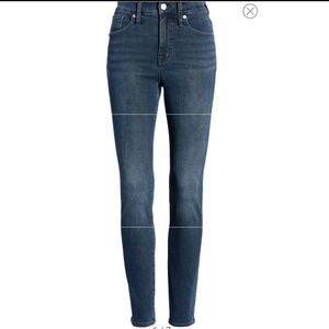 Madewell 9" high rise skinny dark wash jeans size 25, EUC